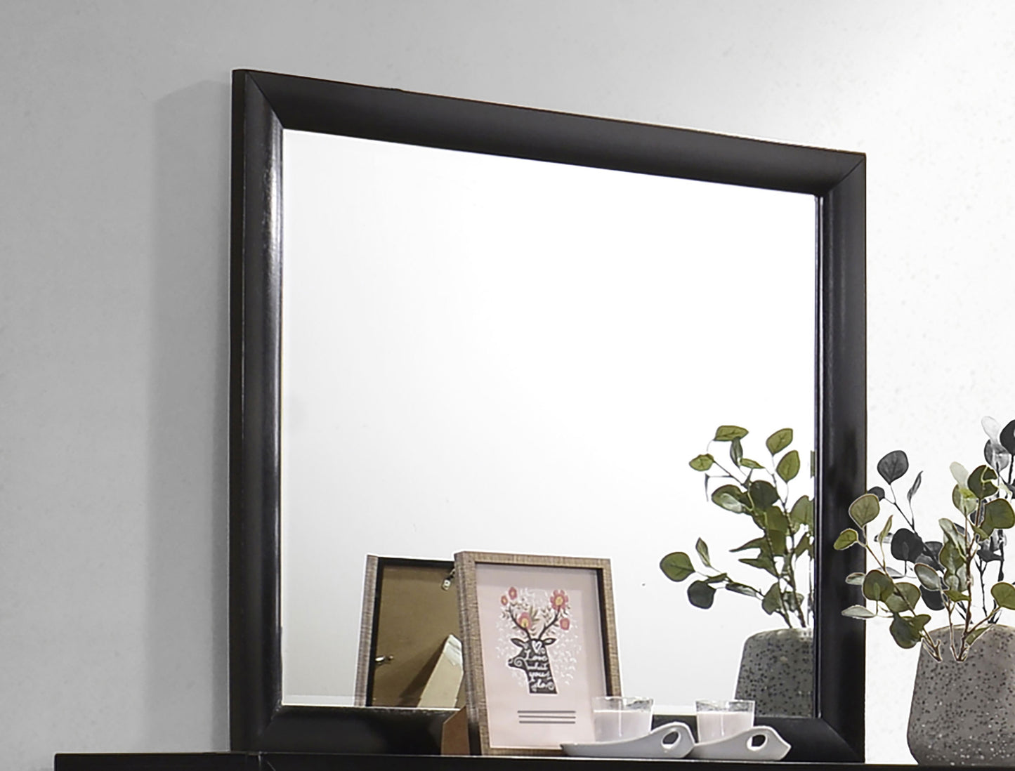 Briana Dresser Mirror – Black Finish