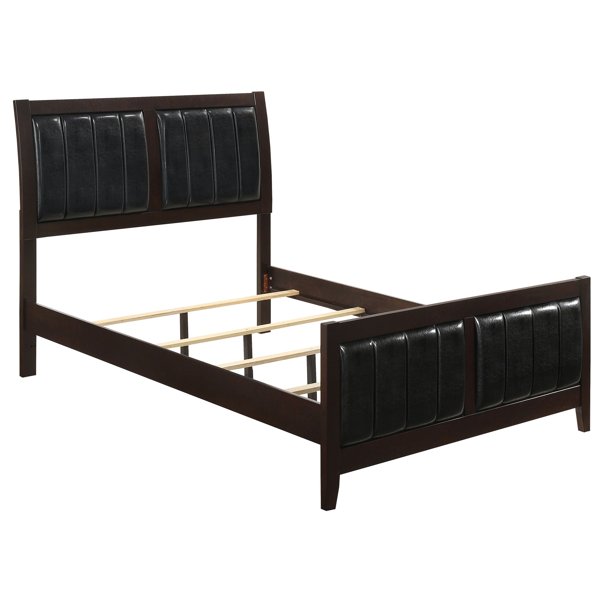 Carlton Wood Eastern King Panel Bed – Cappuccino