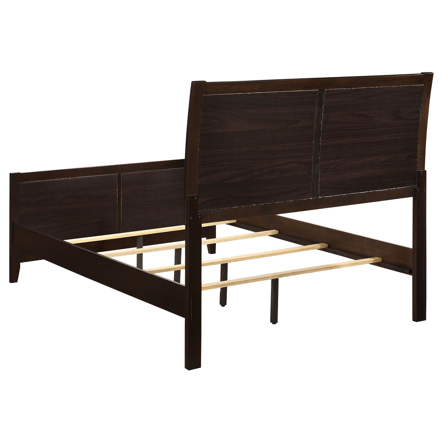 Carlton Wood Eastern King Panel Bed – Cappuccino