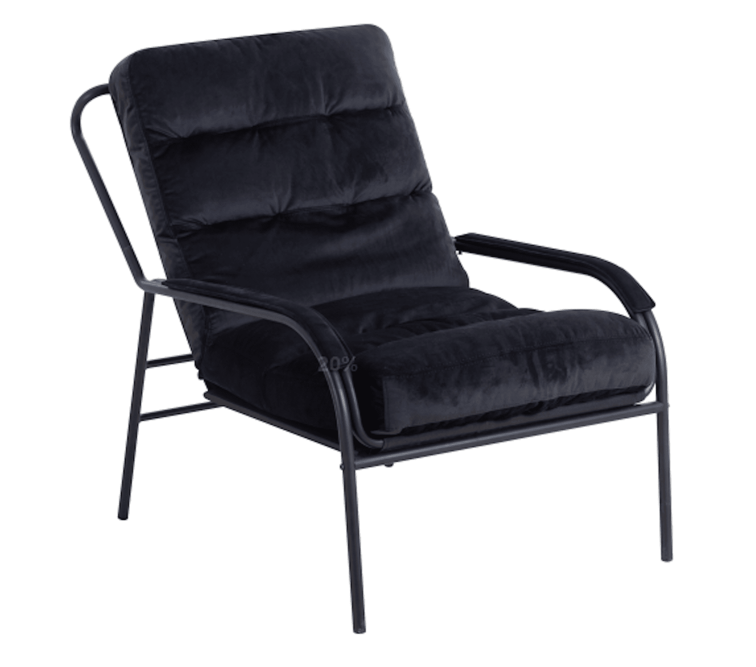 Justone Recline Back Club Chair - Black