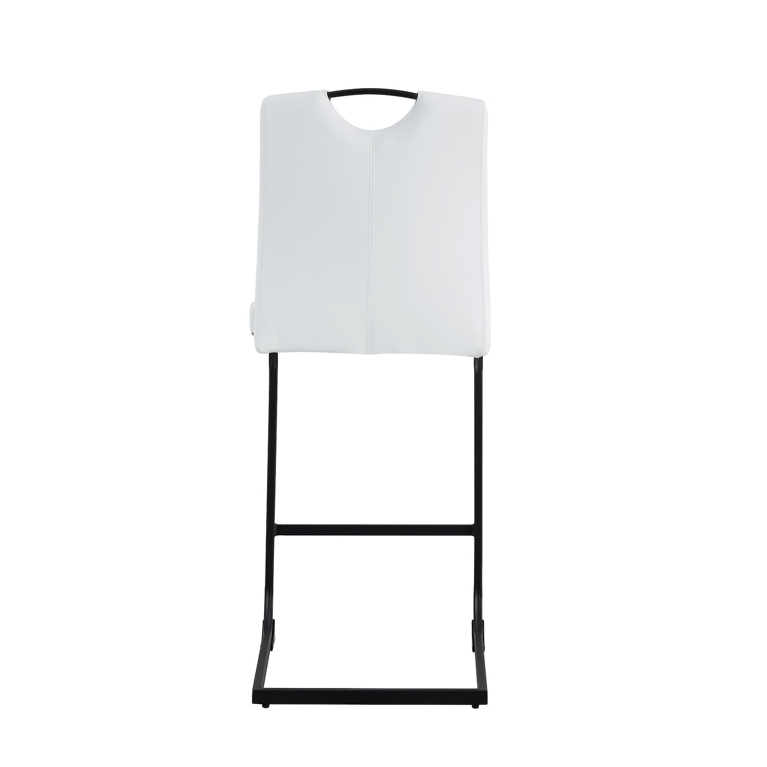 WS Modern Counter Height Stool Set of 2 White