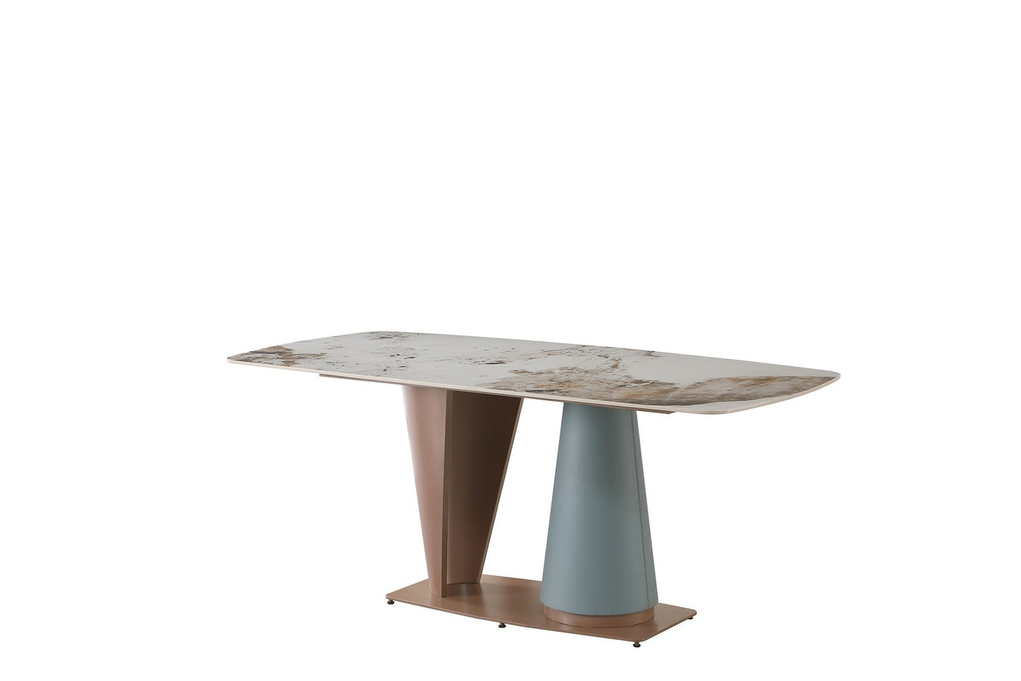 Artisan Furniture 71" Sintered Stone Double Pedestal Dining Table