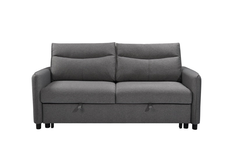 Saffron Contemporary Upholstered Sofa Bed - Gray