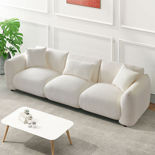 Justone Interior Mid-Century Modern Sofa - Beige