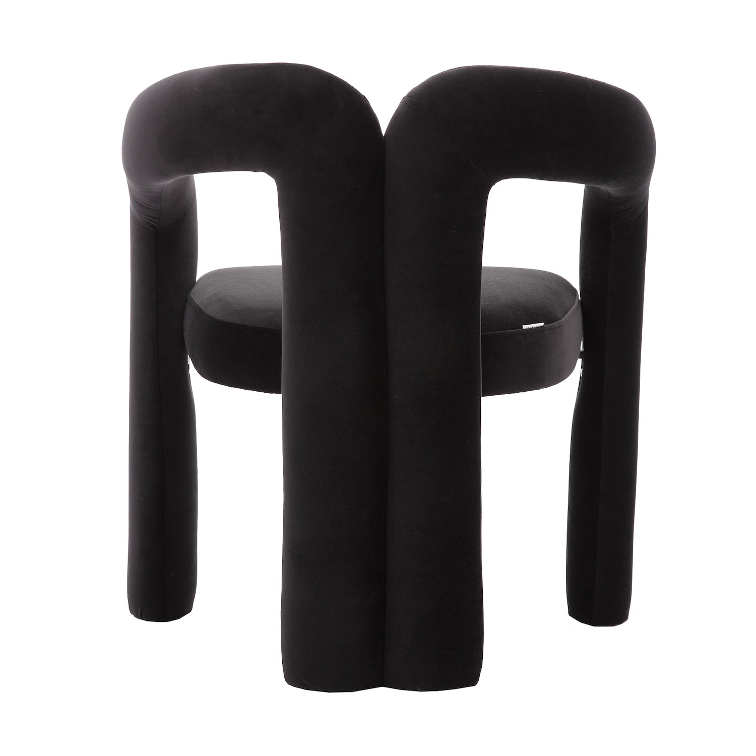 Coolmore Modern Velvet Dining Chair Set of 2 - Black