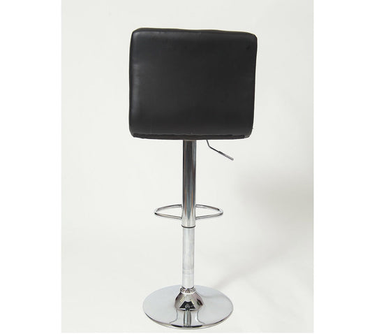 Parker Faux Leather Swivel Bar Stools Set of 2 Black