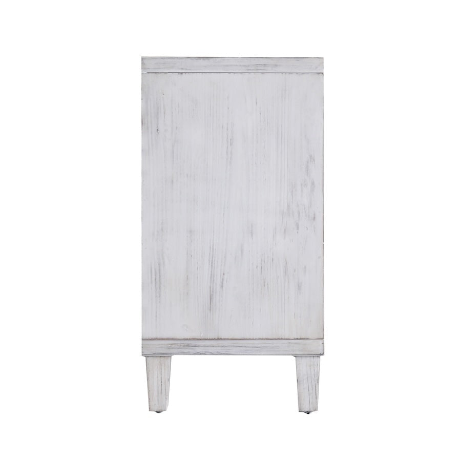 Seraphina Modern 4-Door Cabinet - White Wash