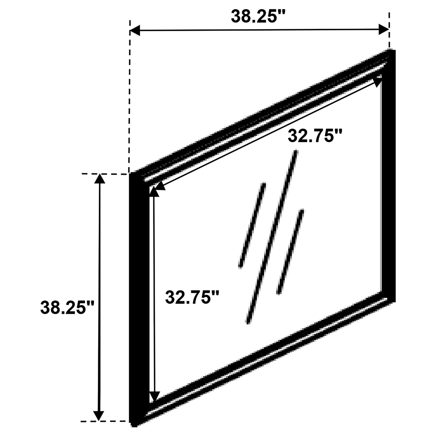 Trinity Louis Philippe Dresser Mirror – White Finish