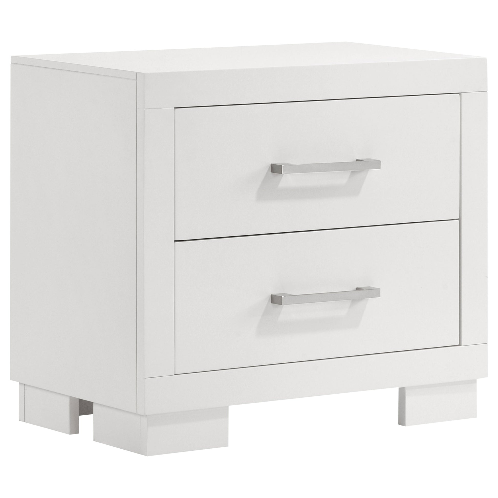 Jessica 5-piece Eastern King LED Bedroom Set Snow White