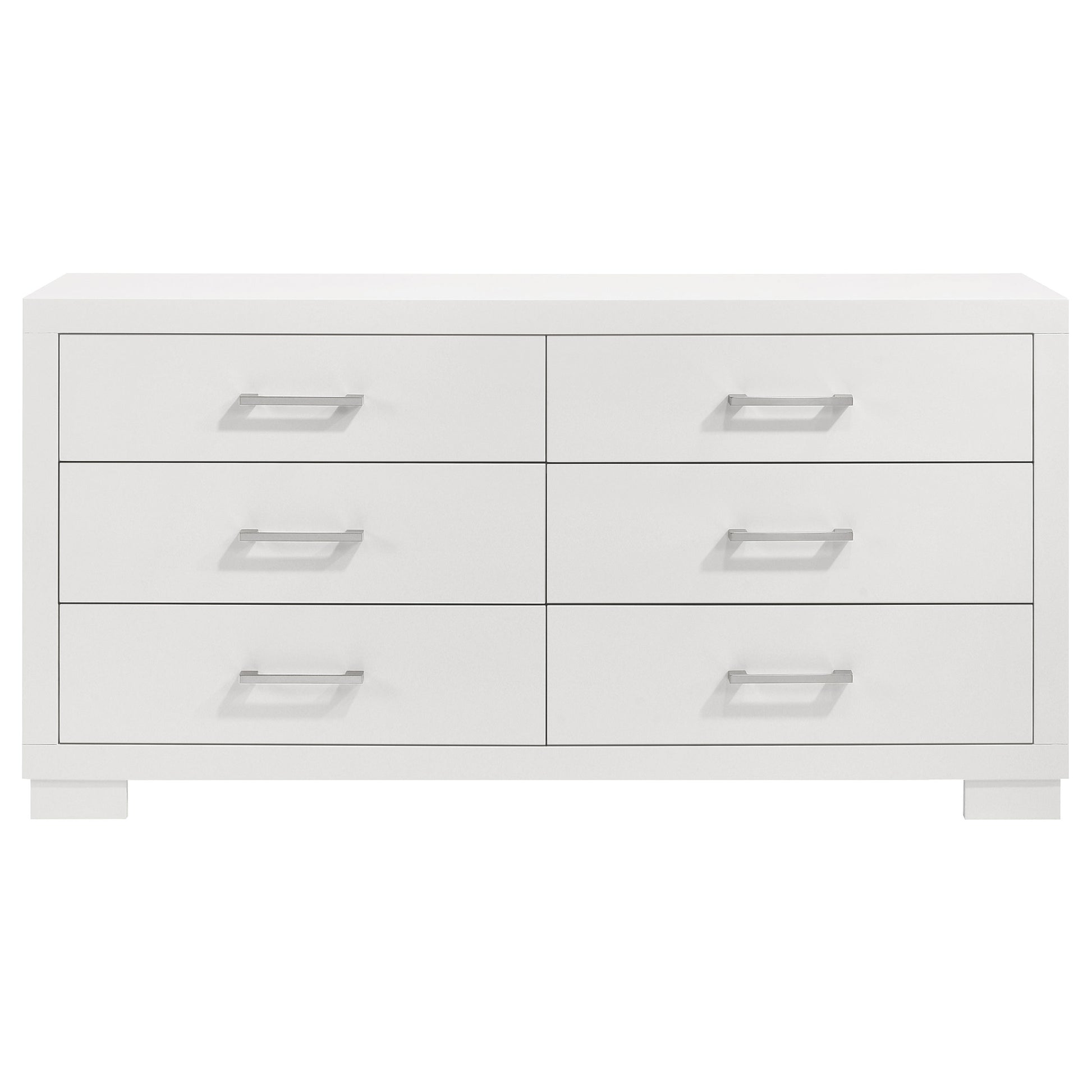 Jessica 5-piece Eastern King LED Bedroom Set Snow White