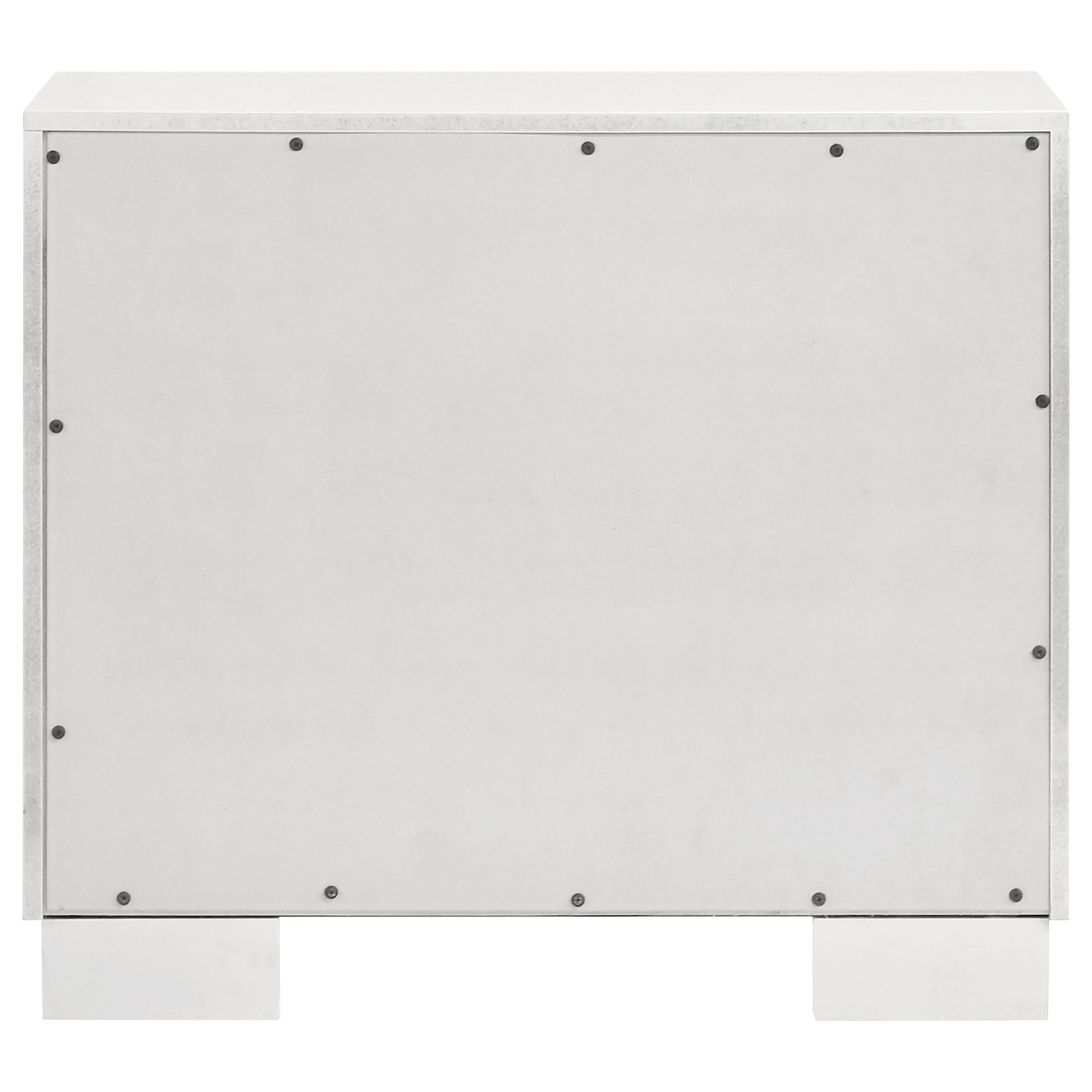 Jessica 2-drawer Nightstand Snow White