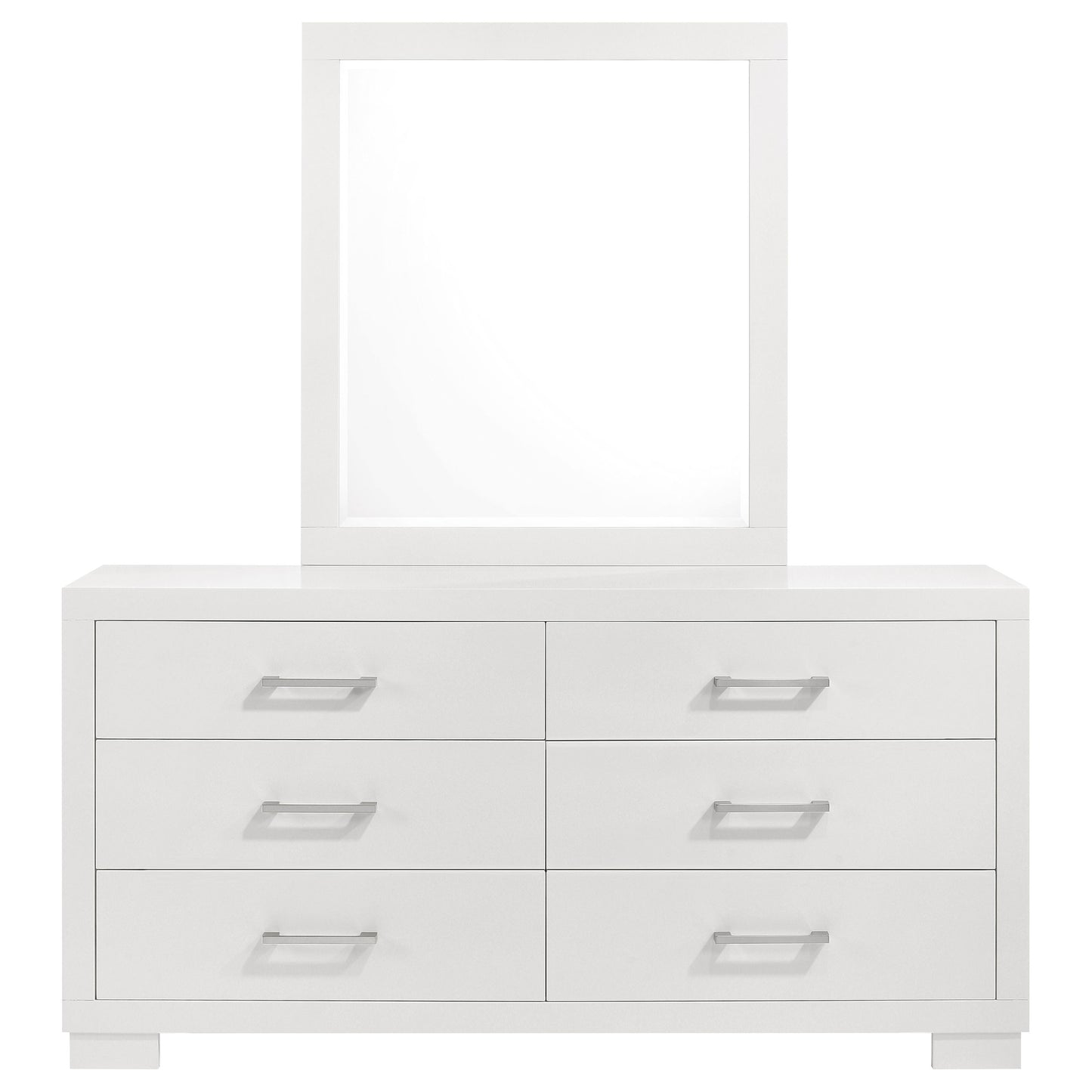 Jessica 6-Drawer Dresser White