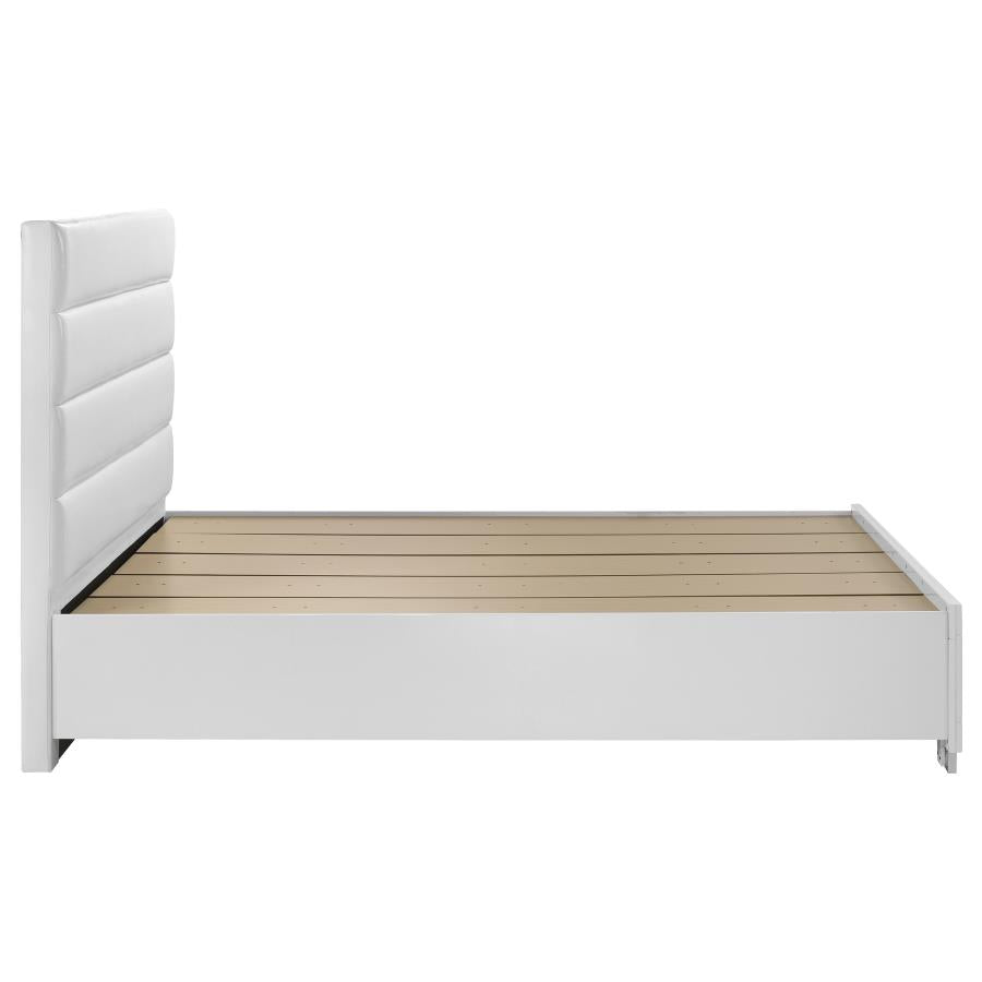 Felicity Eastern King Storage Bed – White High Gloss