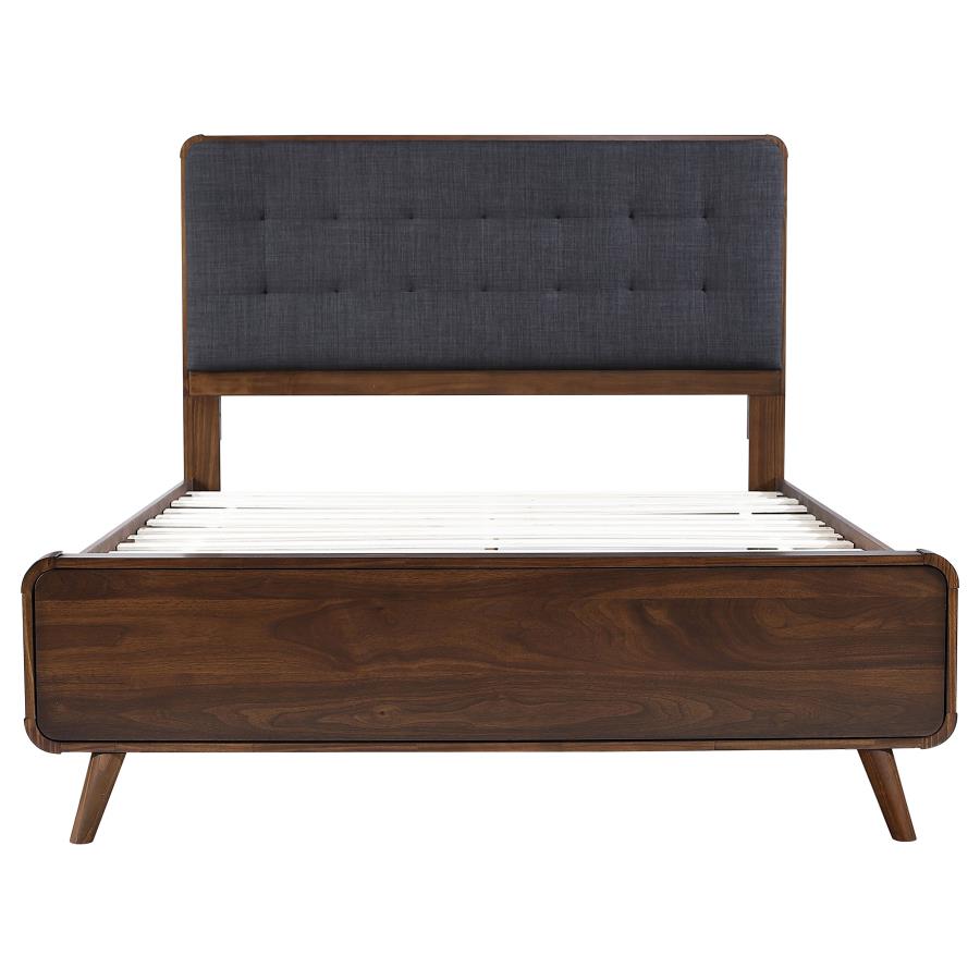 Robyn Full Platform Bed – Dark Walnut