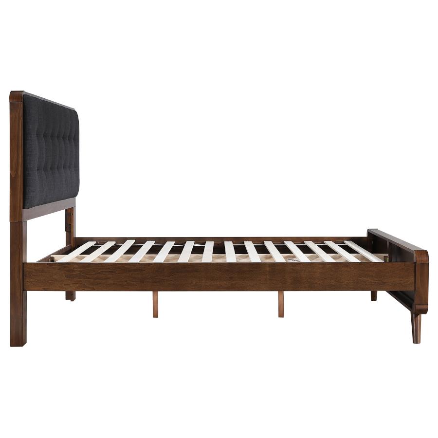 Robyn Full Platform Bed – Dark Walnut