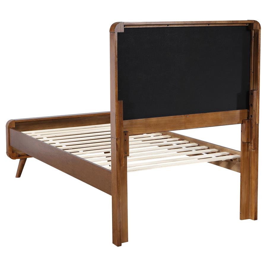 Robyn Twin Platform Bed – Dark Walnut