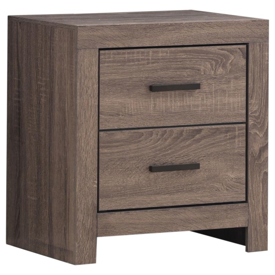 Brantford 2-Drawer Nightstand – Barrel Oak