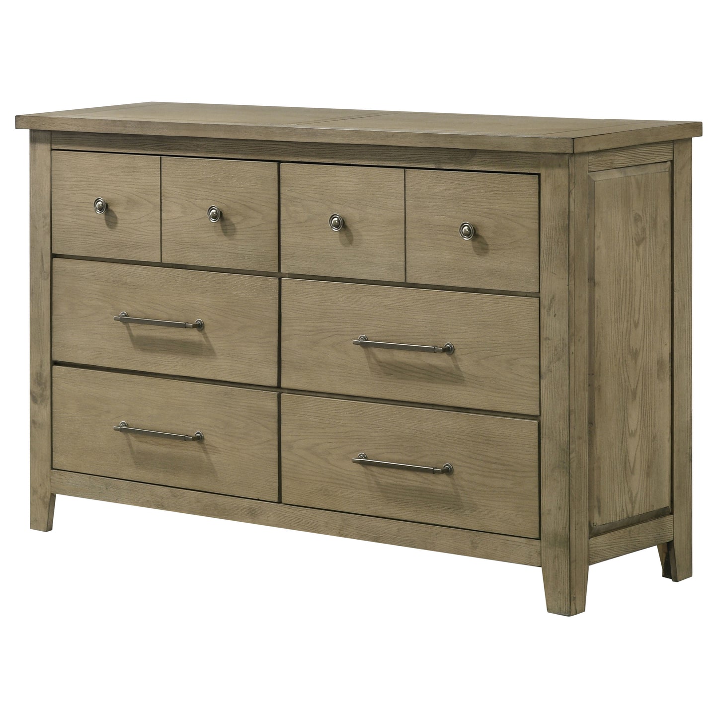 Hazlewood Vineyard Oak 6-Drawer Dresser