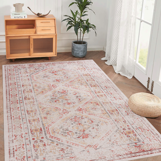 Sierra Sand Washable Rug – Beige 6x9