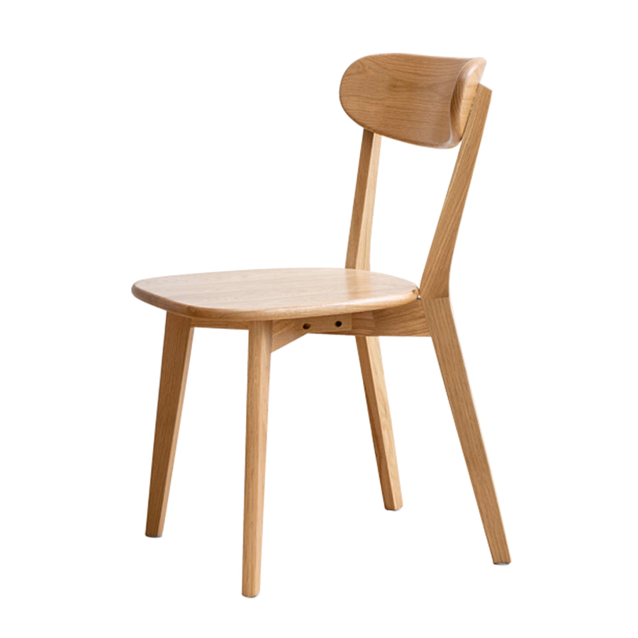FAS Grade Oak Dining Chair Natural Wood Made in North America Solid and Simple Design 46.5 * 54 * 80cm - primary color shot