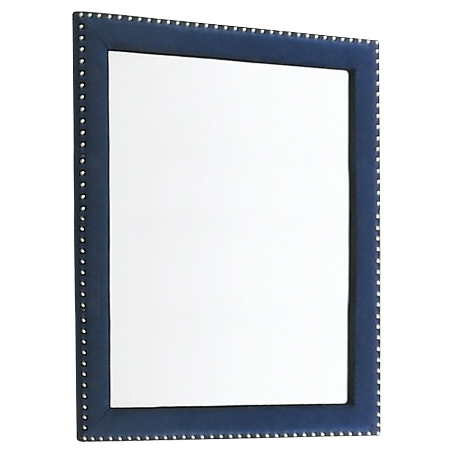Melody Upholstered Dresser Mirror – Pacific Blue