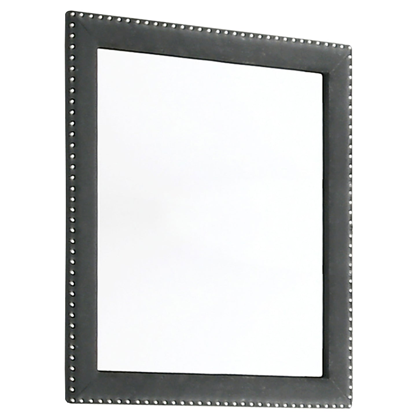 Melody Upholstered Dresser Mirror – Grey Velvet