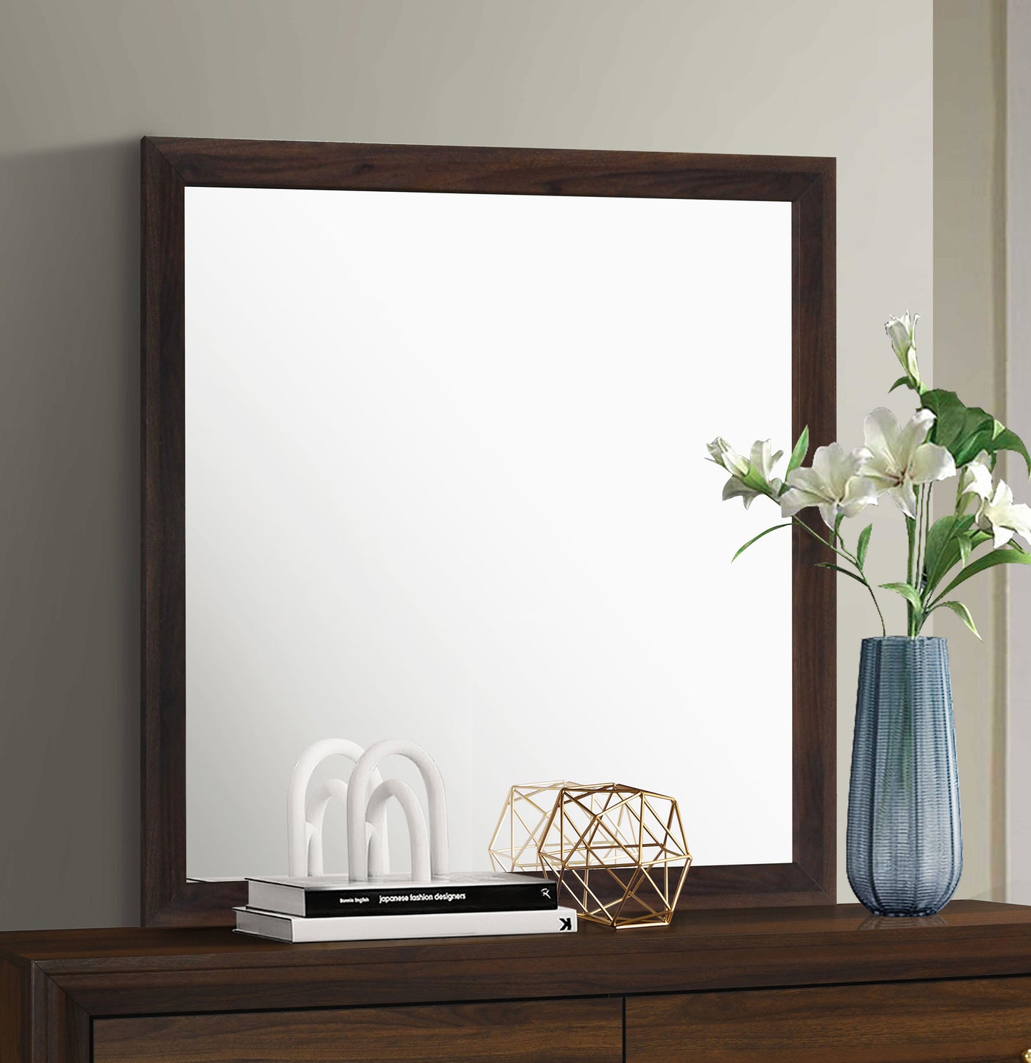Welsley Dresser Mirror – Walnut