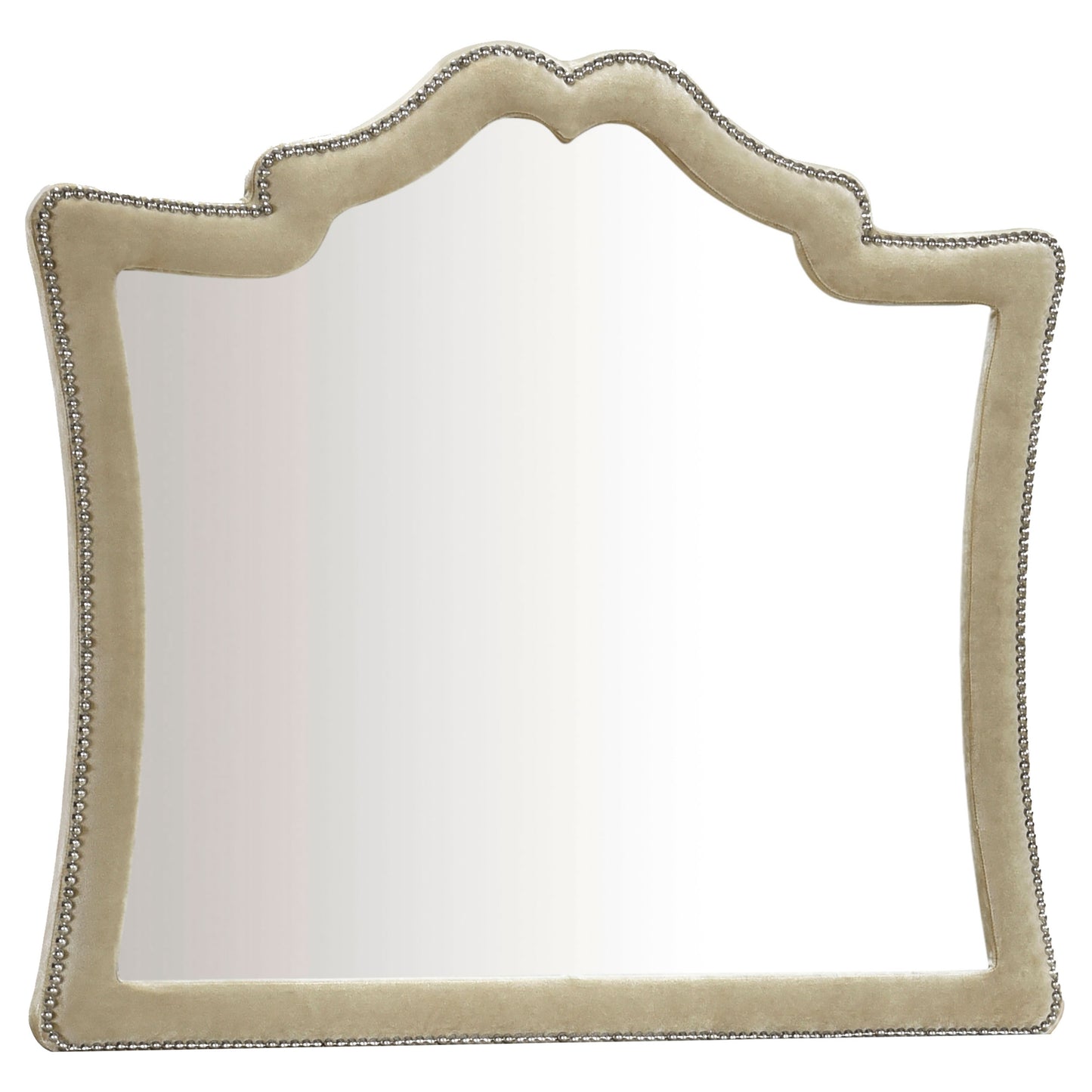 Antonella Upholstered Dresser Mirror – Camel