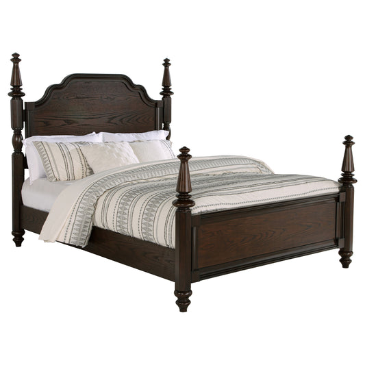 Andover Queen Four-Poster Bed – Dark Oak