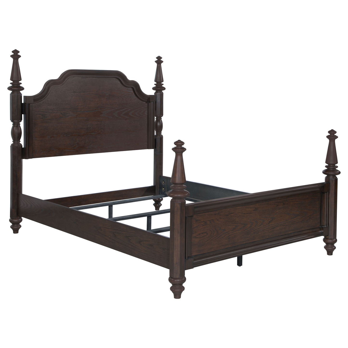 Andover Queen Four-Poster Bed – Dark Oak