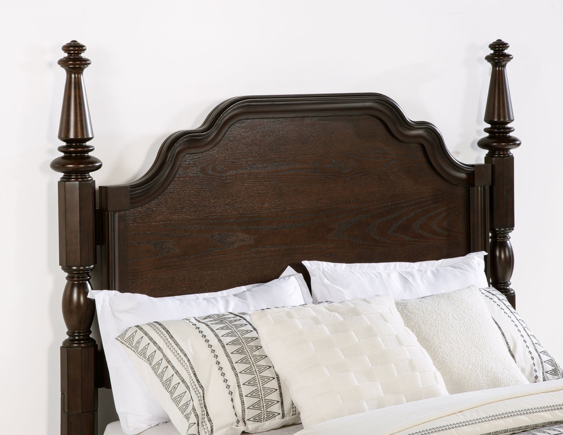 Andover Queen Four-Poster Bed – Dark Oak