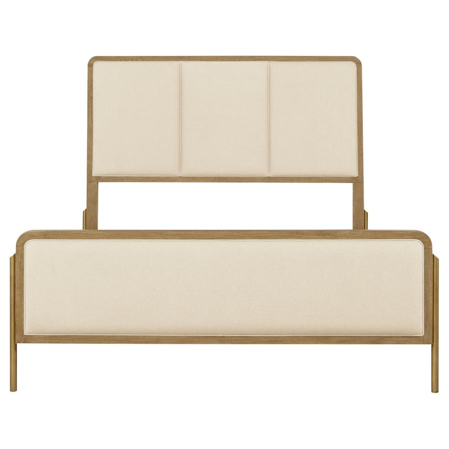 Arini 56-Inch Queen Panel Bed – Cream and Sand Wash