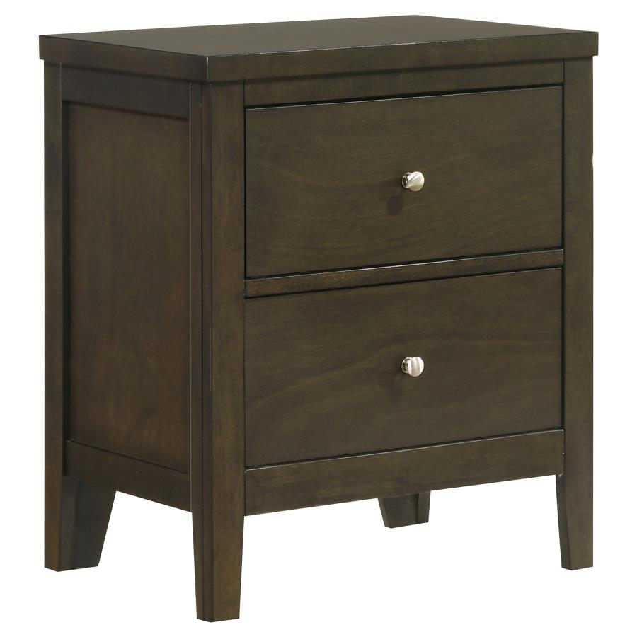 Wilkes 2-Drawer Nightstand – Dark Cocoa