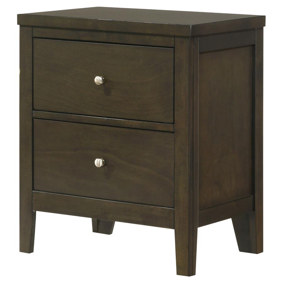 Wilkes 2-Drawer Nightstand – Dark Cocoa