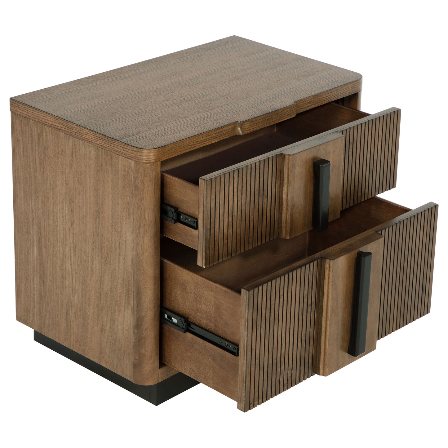 Terrace 2-Drawer Nightstand – Ash Brown