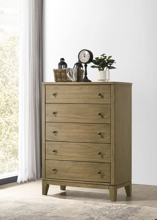 Granada 5-Drawer Chest – Natural Pine