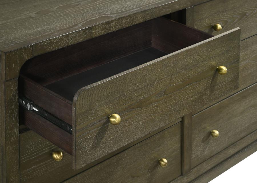 Gran Park 6-Drawer Dresser, Dark Cocoa