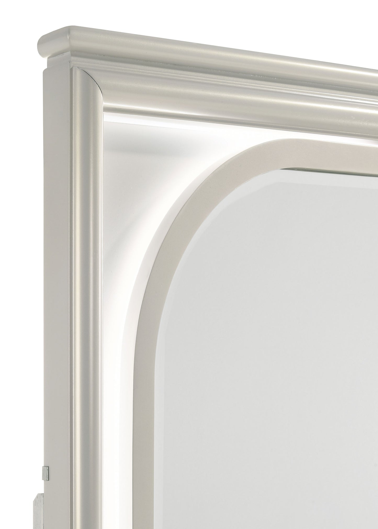Olivia LED Dresser Mirror – Pearl White