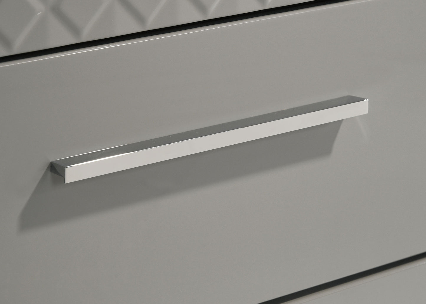 Ives 6-Drawer Dresser in Gray High Gloss