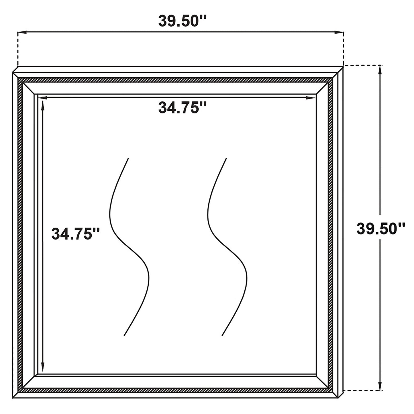 Lucia Dresser Mirror – Black
