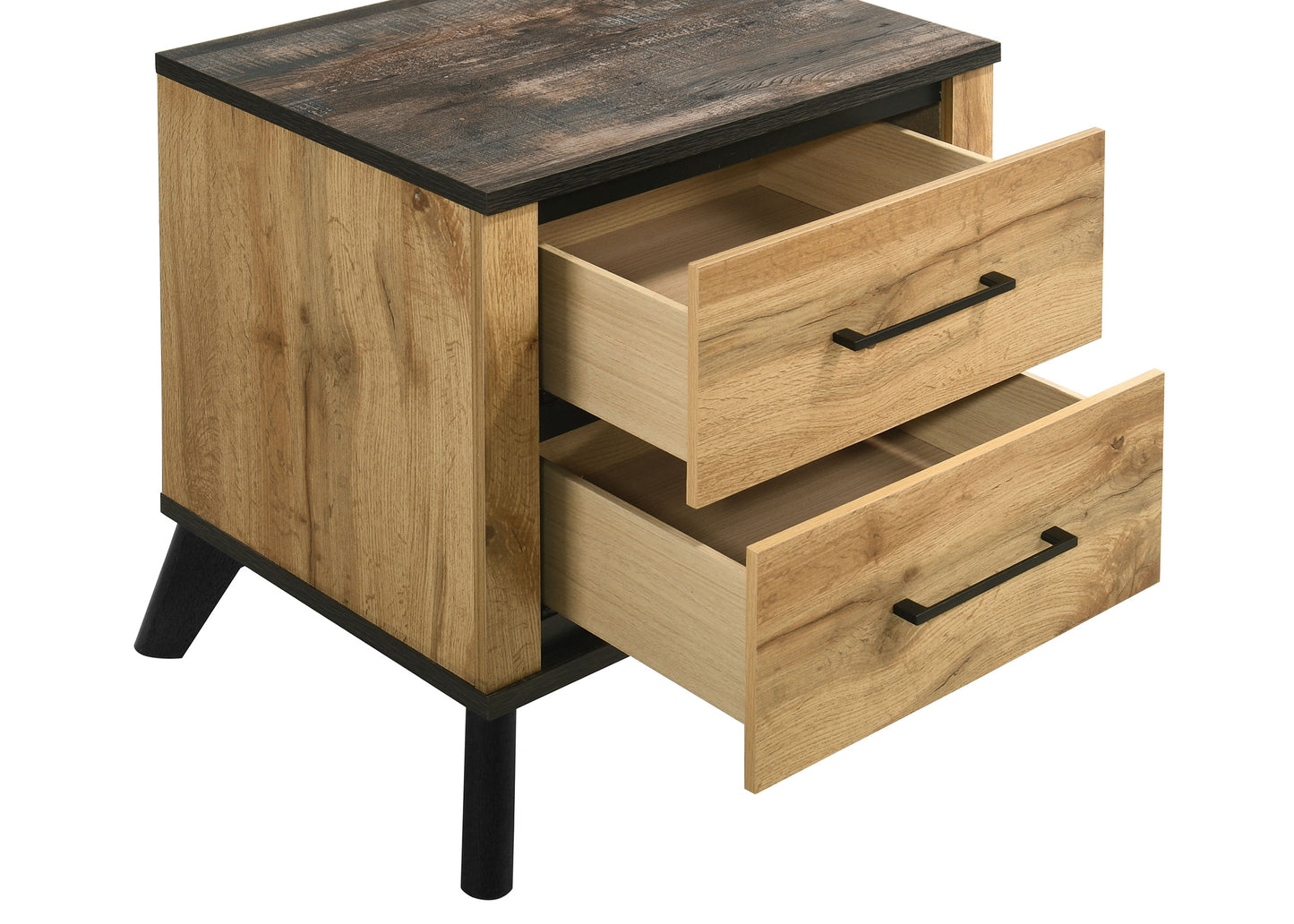 Kaywood 2-Drawer Nightstand – Natural Pine