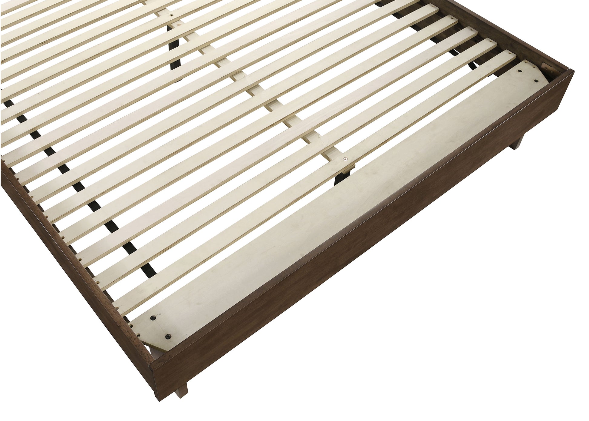 Glenwood 48-Inch Eastern King Platform Panel Bed – Warm Brown