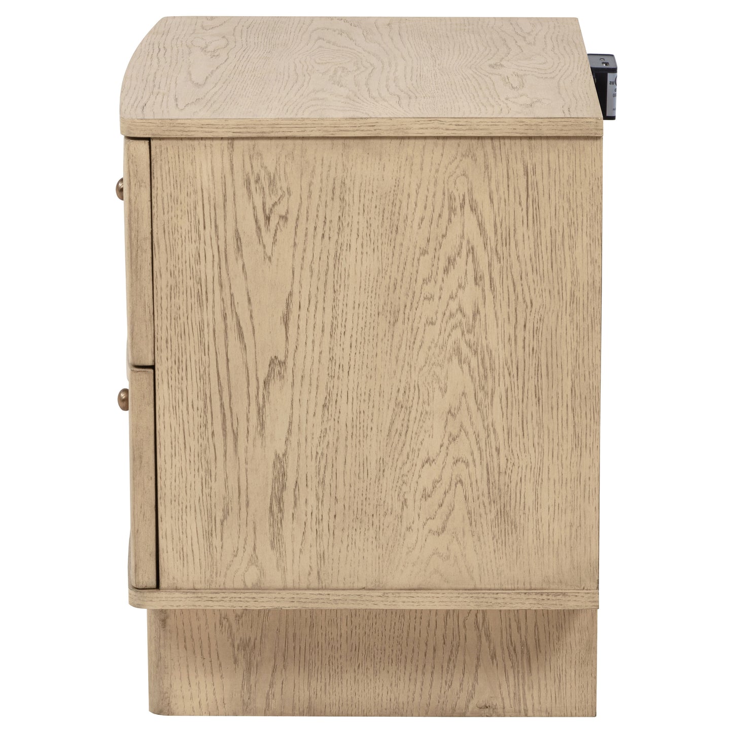 Kailani 2-Drawer Nightstand – Beige Oak