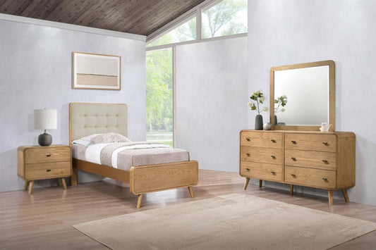 Robyn 4-piece Twin Bedroom Set Light Ash