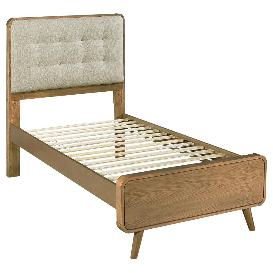 Robyn Twin Platform Bed – Light Ash