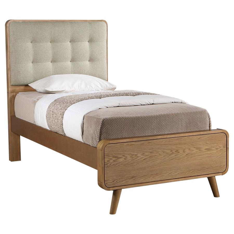 Robyn Twin Platform Bed – Light Ash