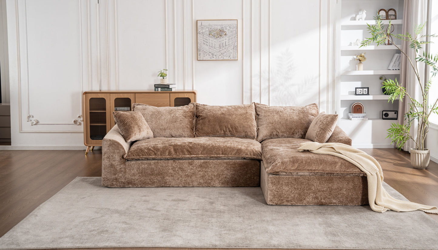 L-Shaped Sectional Sofa with Chaise