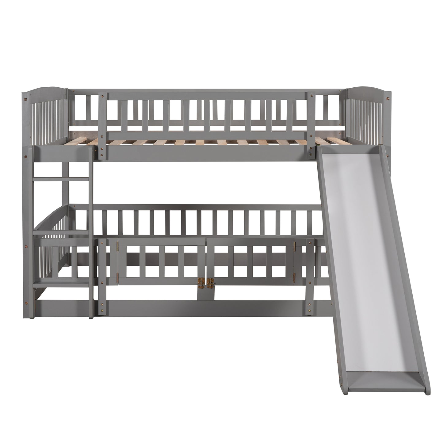 Bunk Bed with Slide - Gray - detail view 7