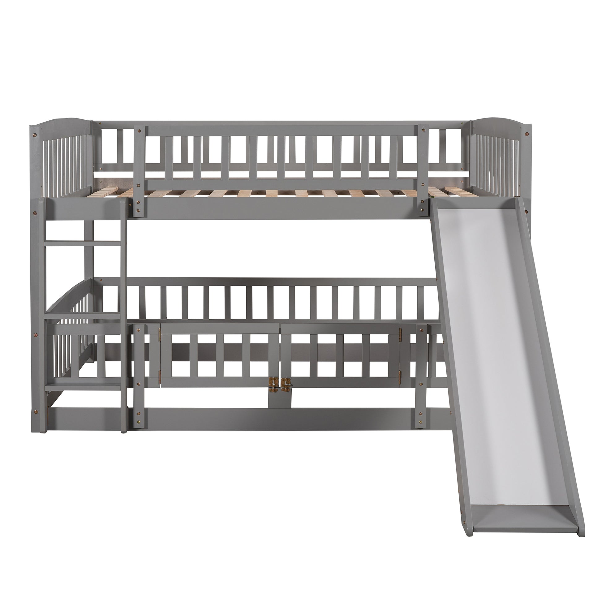 Bunk Bed with Slide - Gray - detail view 7