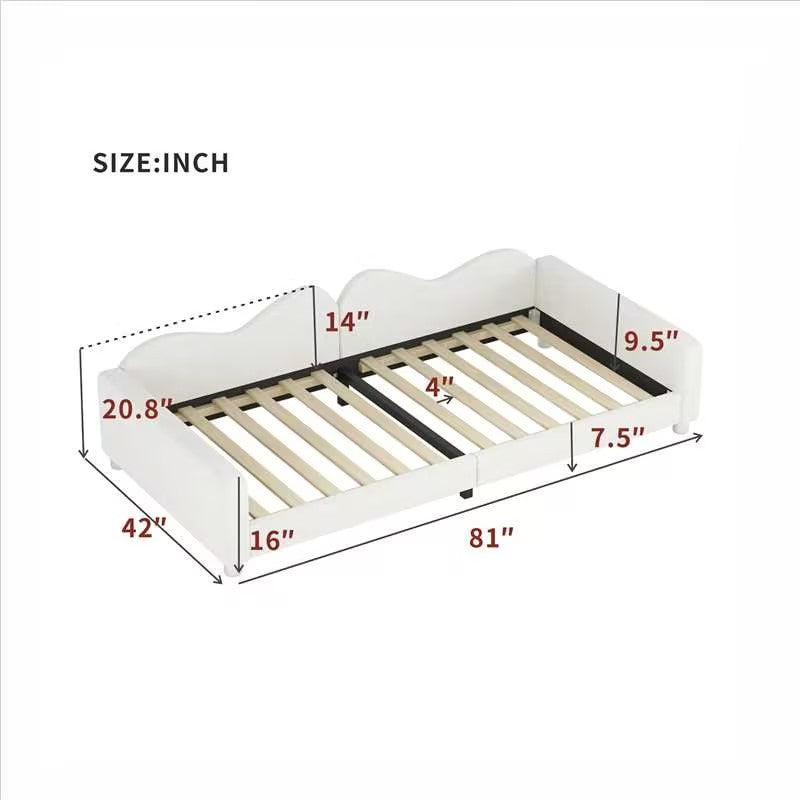 Baylor Twin Plush Sherpa Cloud Daybed 3 Colors